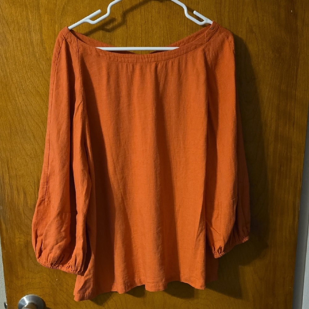LOFT Terracotta Blouse Size Large: D